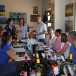 Wine tasting at Planeta.