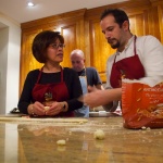 Learning the secrets of la cucina Italiana from Simone.